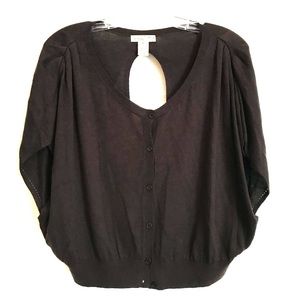 Topin cropped drapey sweater